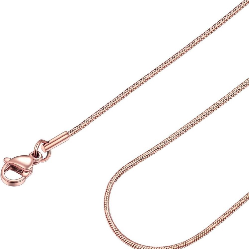 Snake Chain Necklace Silver 1.2MM 18-30 Inch Adjustable Pendant Chain for Women